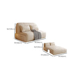 Water-resistant White Twin Leather Convertible Futon Image - 16