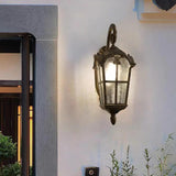 Waterproof Black Lantern LED Outdoor Wall Sconce Image - 3