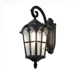 Waterproof Black Lantern LED Outdoor Wall Sconce Image - 5