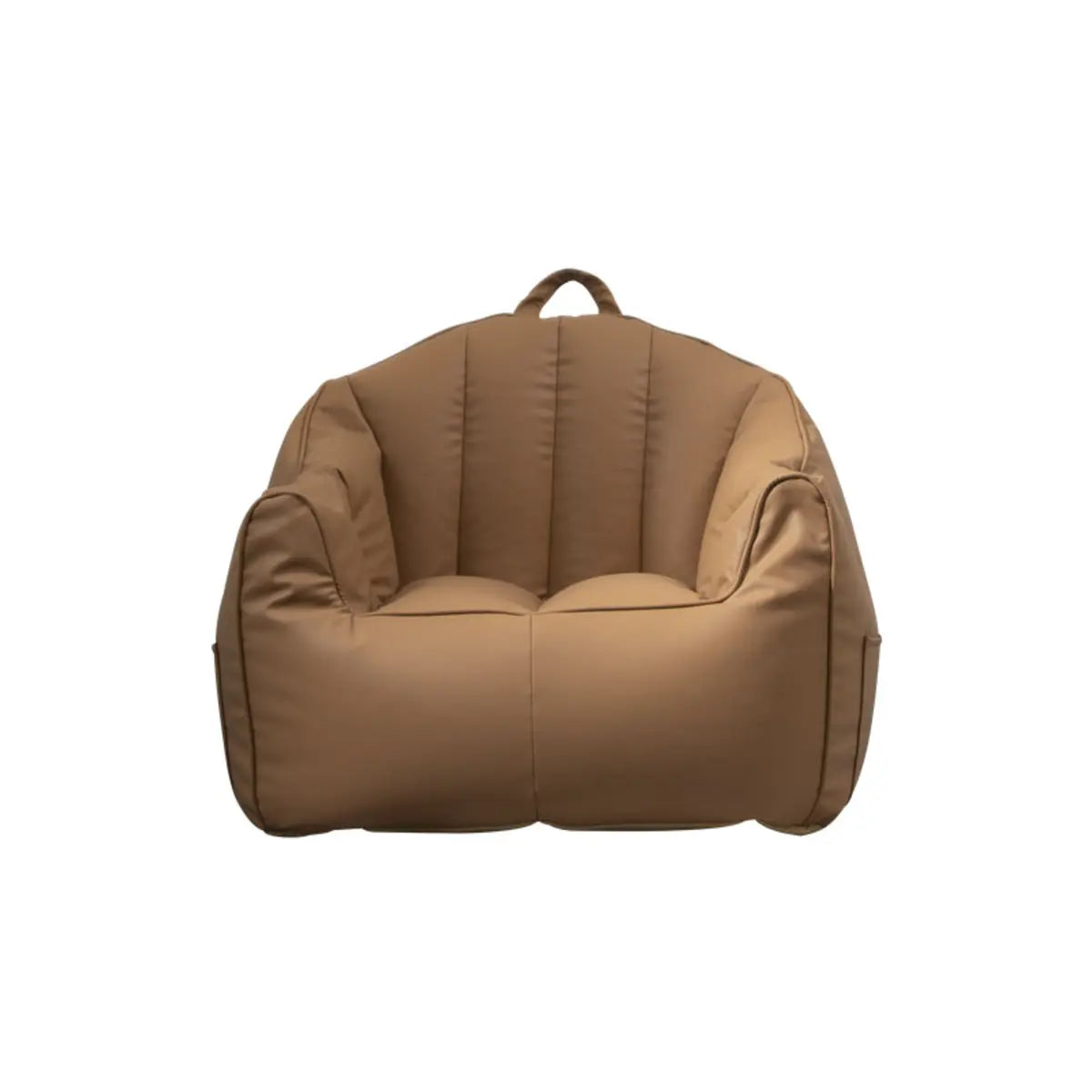 Waterproof Brown Washable Square Leather Bean Bag Chair Image - 9