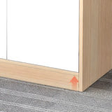 Waterproof Compact Wood Office Storage Cabinet with Handle Image - 10