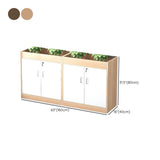 Waterproof Compact Wood Office Storage Cabinet with Handle Image - 16