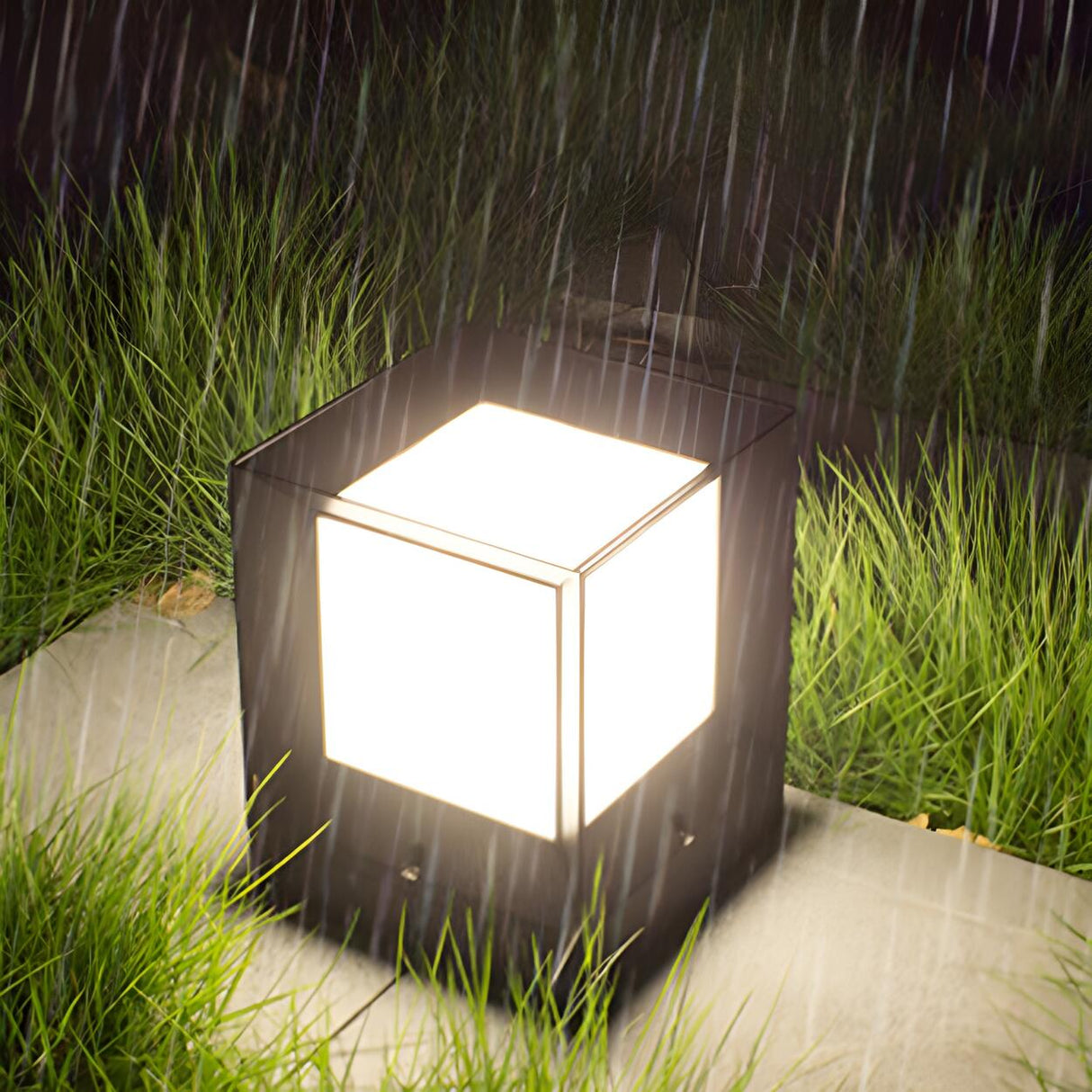 Waterproof Contemporary Outdoor Square Wall Sconce Image - 11