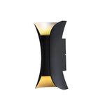 Waterproof Cruve Modern Exterior Up Down Wall Light Image - 4