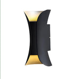 Waterproof Cruve Modern Exterior Up Down Wall Light Image - 6