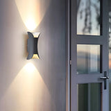 Waterproof Cruve Modern Exterior Up Down Wall Light Image - 8