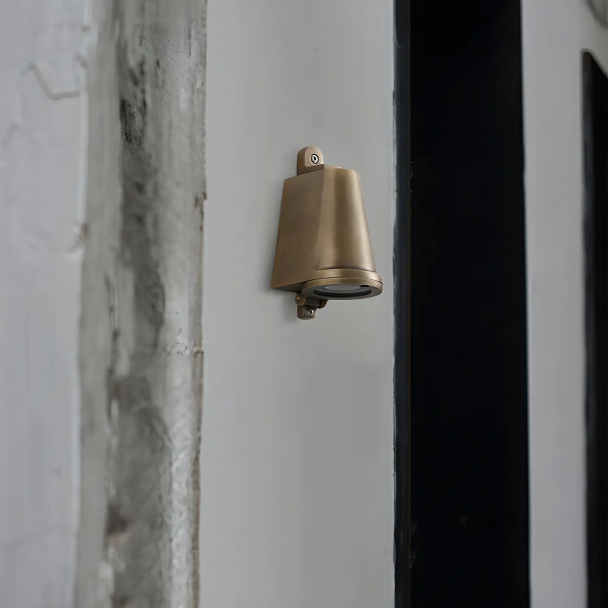 Waterproof Exterior Modern Brass Bell Metal Wall Sconce Image - 2