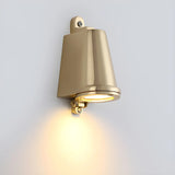 Waterproof Exterior Modern Brass Bell Metal Wall Sconce Image - 6