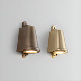 Waterproof Exterior Modern Brass Bell Metal Wall Sconce Image - 7