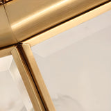 Waterproof Geometric Gold Modern Exterior Wall Sconce Image - 14