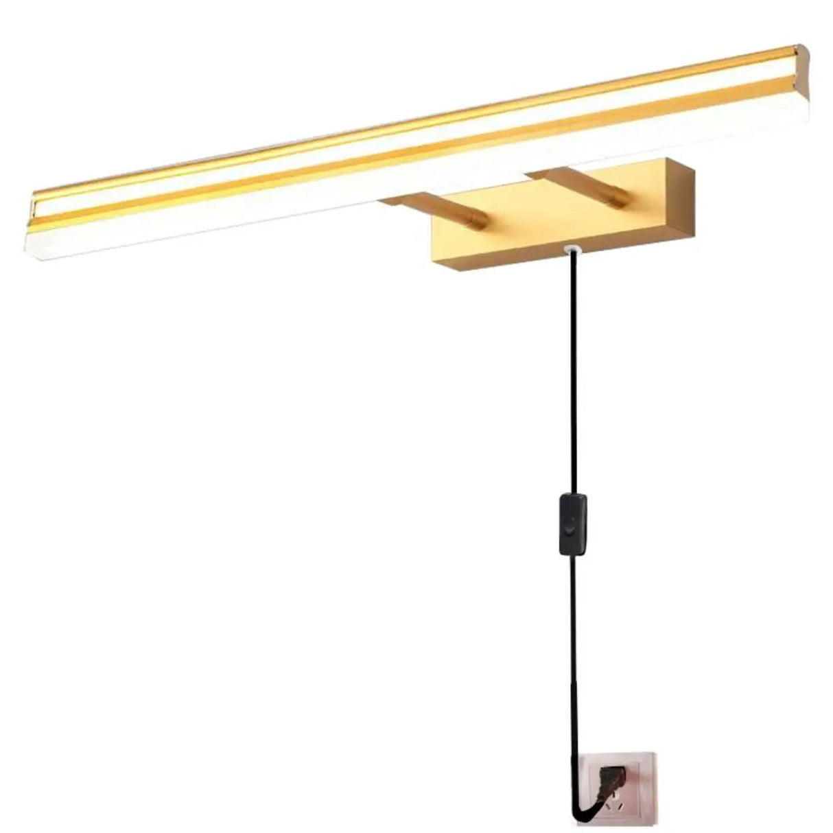 Waterproof Gold Bar Modern LED Bathroom Vanity Light Image - 10