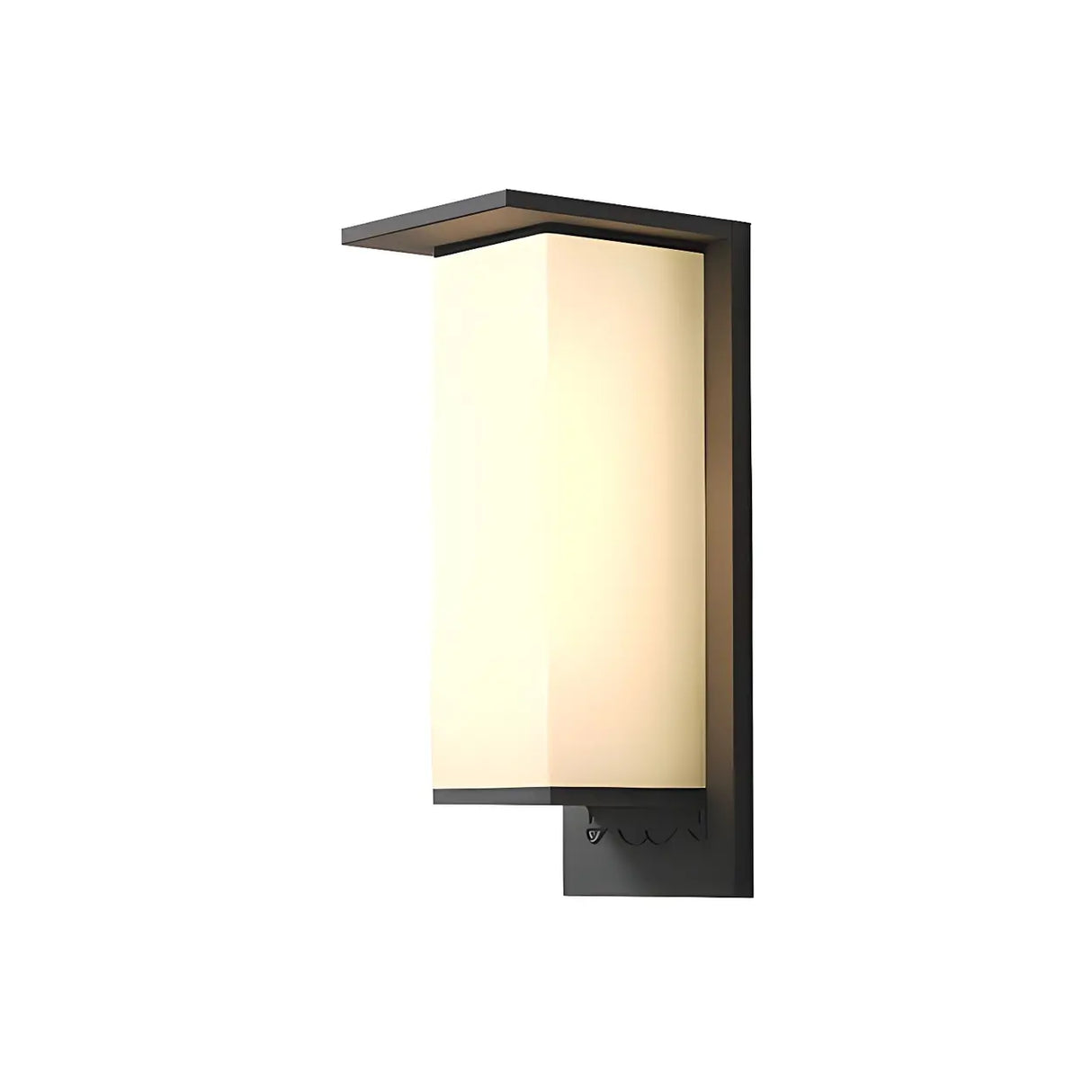 Waterproof Modern Clear Rectangle External Wall Light Image - 13