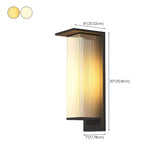 Waterproof Modern Clear Rectangle External Wall Light Image - 27