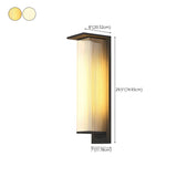 Waterproof Modern Clear Rectangle External Wall Light Image - 28