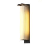 Waterproof Modern Clear Rectangle External Wall Light Image - 9