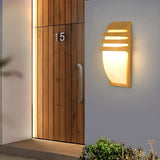 Waterproof Modern Geometric Exterior LED Wall Light Image - 2