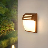 Waterproof Modern Geometric Exterior LED Wall Light Image - 4