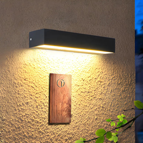 Waterproof Modern Geometric LED Exterior Wall Lamp Image - 1