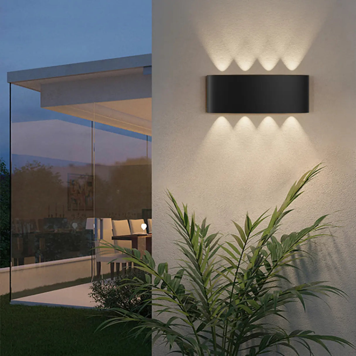 Waterproof Modern Rectangle External Up Down Wall Lamp Image - 19