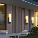 Waterproof Modern Rectangle Resin External Wall Light Image - 1