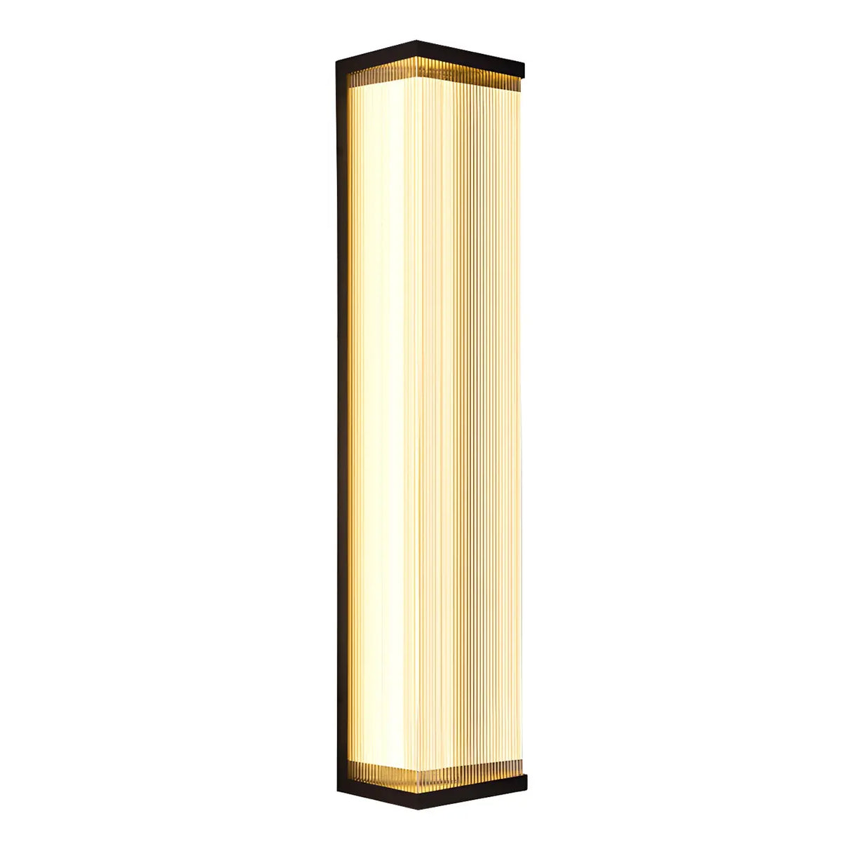 Waterproof Modern Rectangular Metal Outdoor Wall Light Image - 10