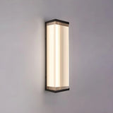 Waterproof Modern Rectangular Metal Outdoor Wall Light Image - 14