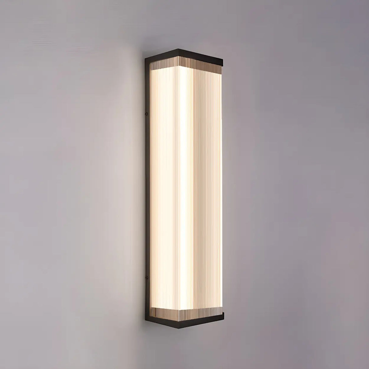 Waterproof Modern Rectangular Metal Outdoor Wall Light Image - 15