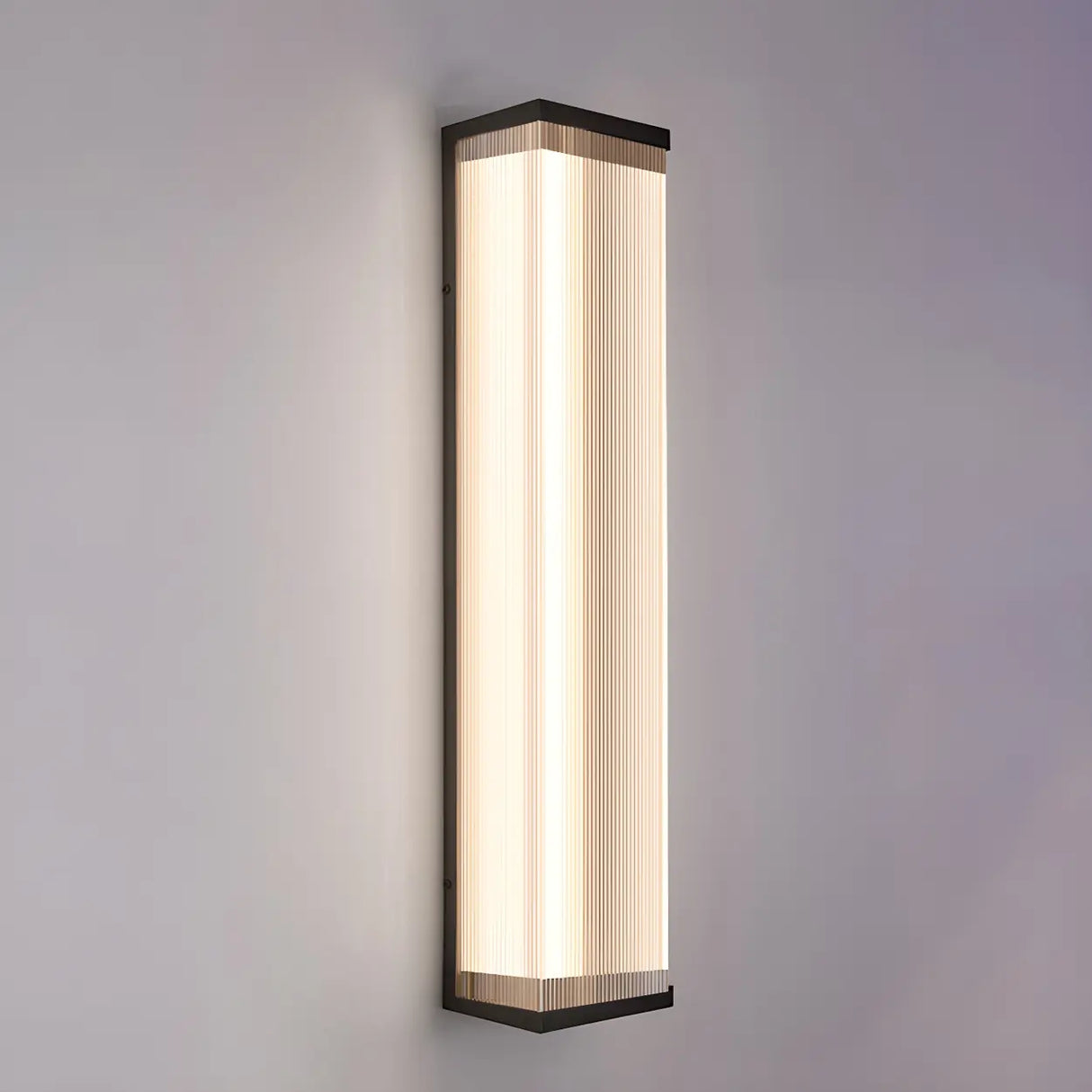 Waterproof Modern Rectangular Metal Outdoor Wall Light Image - 17