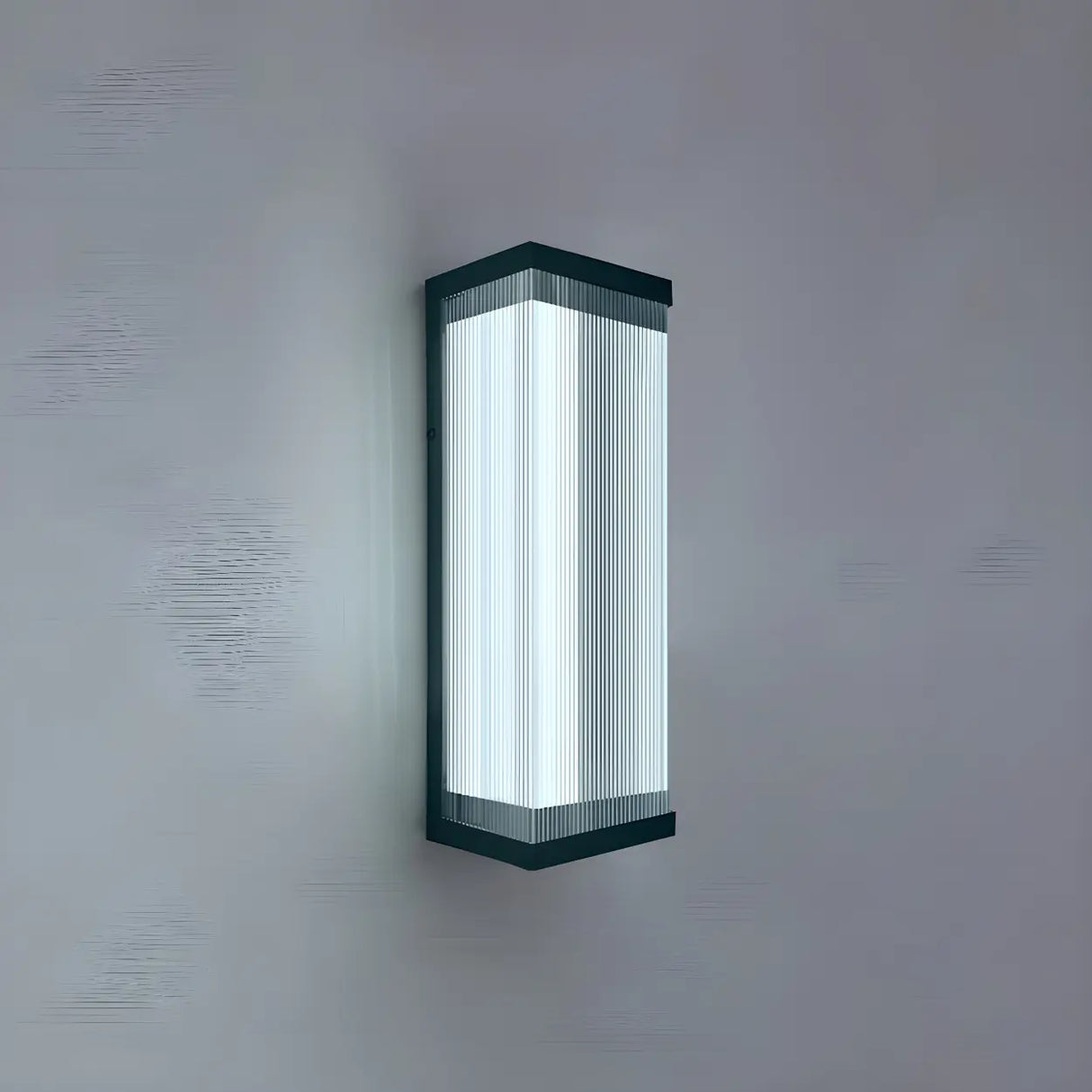 Waterproof Modern Rectangular Metal Outdoor Wall Light Image - 21