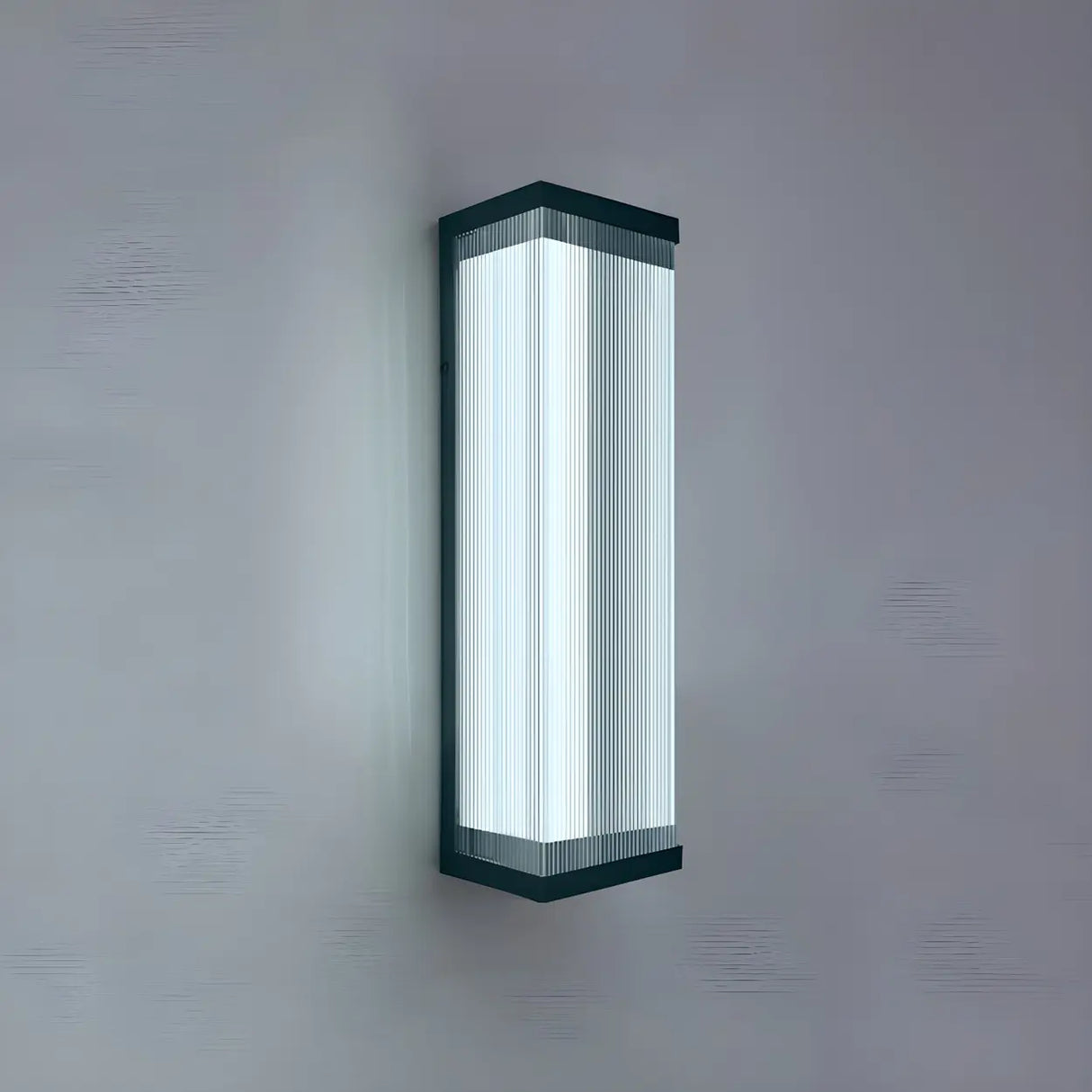 Waterproof Modern Rectangular Metal Outdoor Wall Light Image - 23