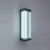 Waterproof Modern Rectangular Metal Outdoor Wall Light Image - 23