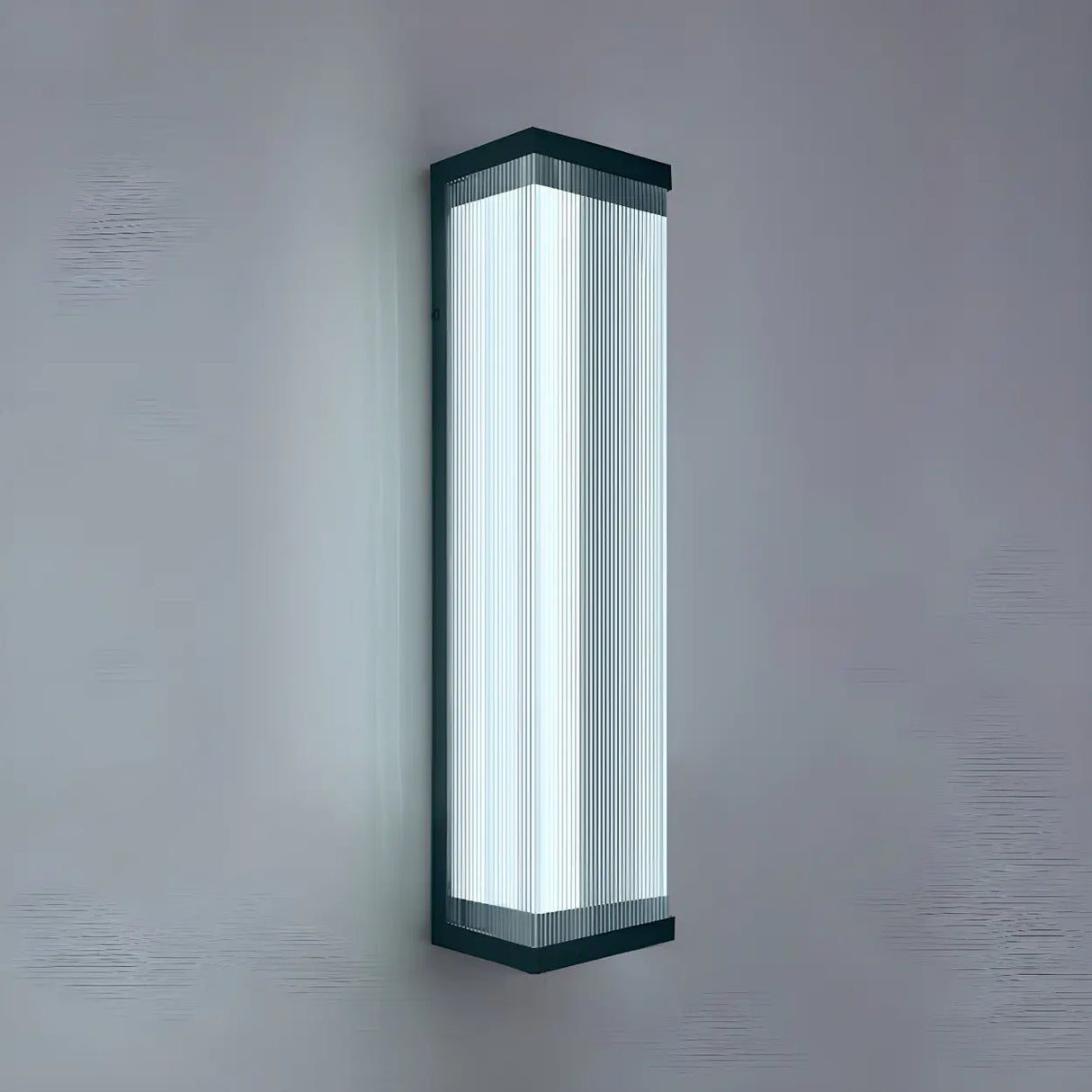 Waterproof Modern Rectangular Metal Outdoor Wall Light Image - 25