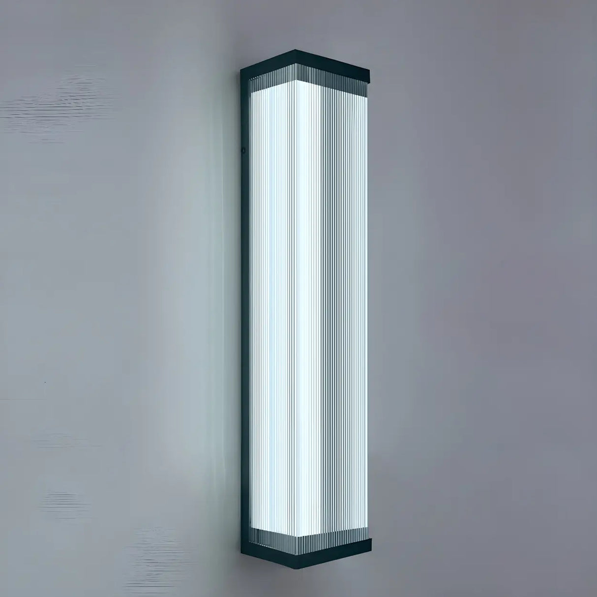 Waterproof Modern Rectangular Metal Outdoor Wall Light Image - 26