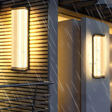 Waterproof Modern Rectangular Metal Outdoor Wall Light Image - 3