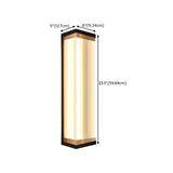 Waterproof Modern Rectangular Metal Outdoor Wall Light Image - 30