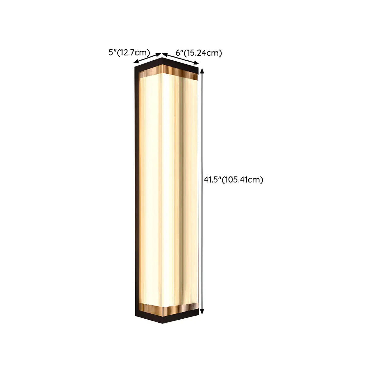 Waterproof Modern Rectangular Metal Outdoor Wall Light Image - 32