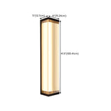 Waterproof Modern Rectangular Metal Outdoor Wall Light Image - 32