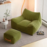 Waterproof Orange Square Fabric Lounge Bean Bag Chair Image - 3