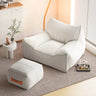 Waterproof Orange Square Fabric Lounge Bean Bag Chair Image - 8