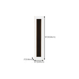 Waterproof Sleek Black Vertical Outdoor Wall Sconce Image - 13