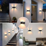 Waterproof Square Outdoor LED Up Down Wall Light  Image - 2