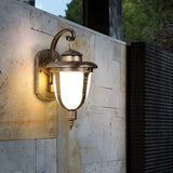 Waterproof Urn Frosted Glass External LED Wall Sconce Image - 2