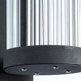 Waterproof Vertical Glass Black Exterior Wall Lamp Image - 7