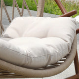 Waterproof Wood Track Arms Outdoor Rocking Chair Image - 8