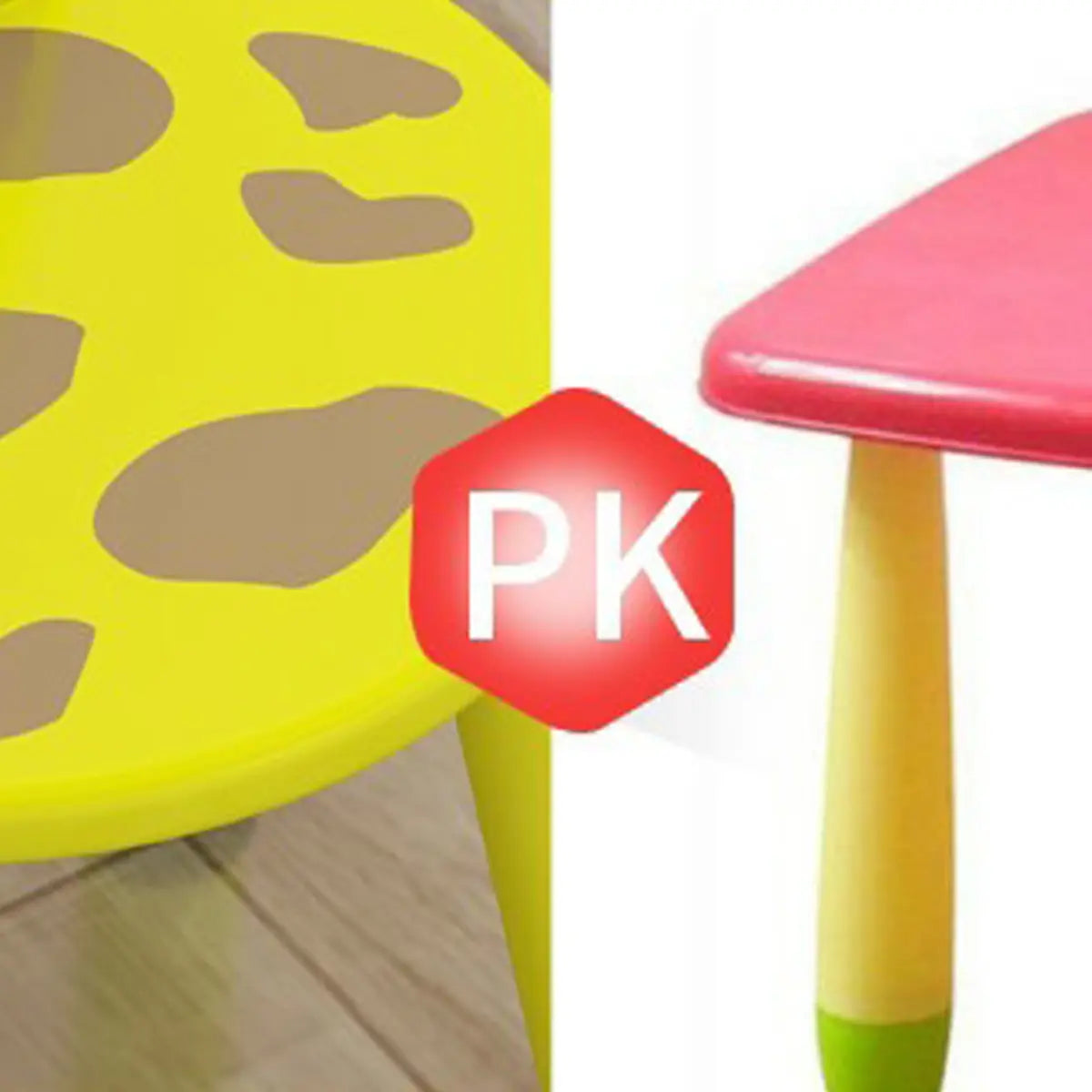 Waterproof Yellow Wood Square Toddler Table Chair Set Image - 11