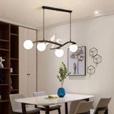 Whimsical Bird and Globe Branches Island Pendant Light Image - 4