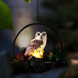 Whimsical Bird Solar Outdoor Hanging Pendant Light Image - 4