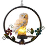 Whimsical Bird Solar Outdoor Hanging Pendant Light Image - 7