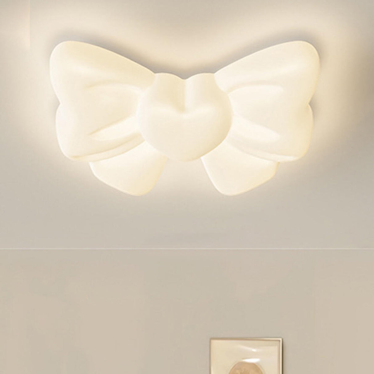 Whimsical Girly Bow-knot Flush Mount Ceiling Light Image - 6