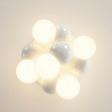 Whimsical White Bubble Small Flush Mount Ceiling Light Image - 9